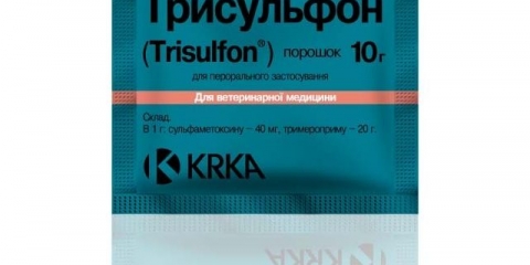 Trisulfon za zečeve: upute za upotrebu lijeka